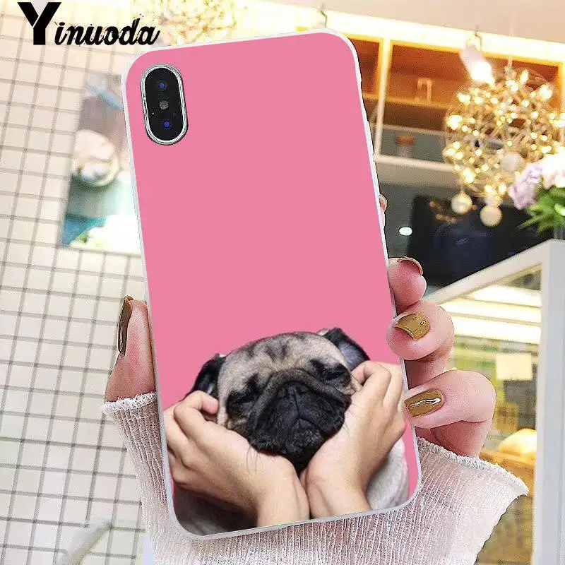 Motirunner Animal Cute Pug Dog DIY Painted Phone Case For IPhone X XS MAX 6 6S 7 7plus 8 8Plus 5 5S XR 10 11 Pro Max | Мобильные