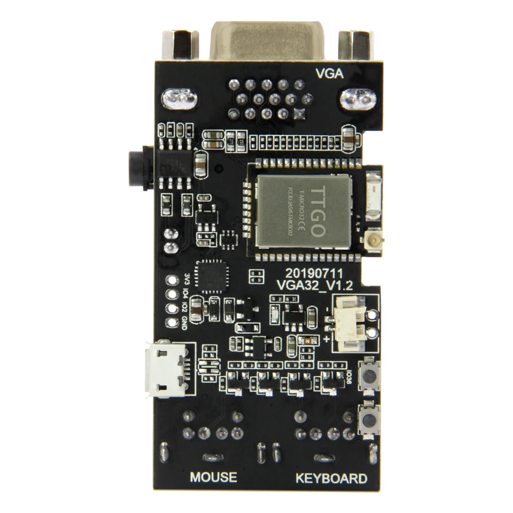 TTGO VGA32 V1.2 контроллер PS/2 мышь и клавиатура графика контроллера Library Game Engine и ANSI/VT терминал для ESP32