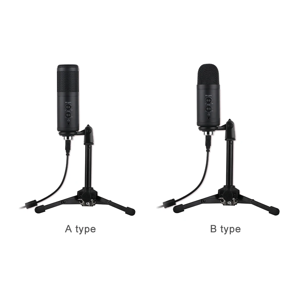 Микрофон ручка Панель Mic Gain Регулировка громкости с акустической штатив фильтром