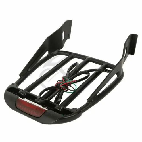 Мотоцикл два вверх багажная стойка с светодиодный свет для Harley Sportster XL 883 1200 2004 2018