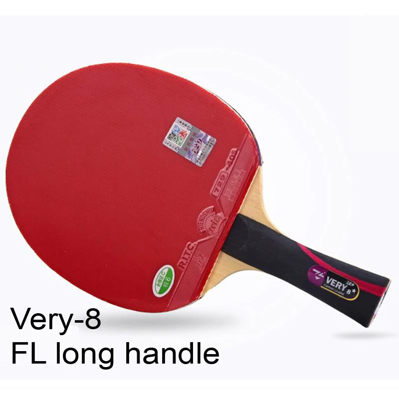 FL long handle Оригинальная 729 гладкая ракетка очень-8 быстрая атака с петлей углеродная ракетка для настольного тенниса ракетка для пинг-понга с бугорками для обеих сторон - Цвет: FL long handle