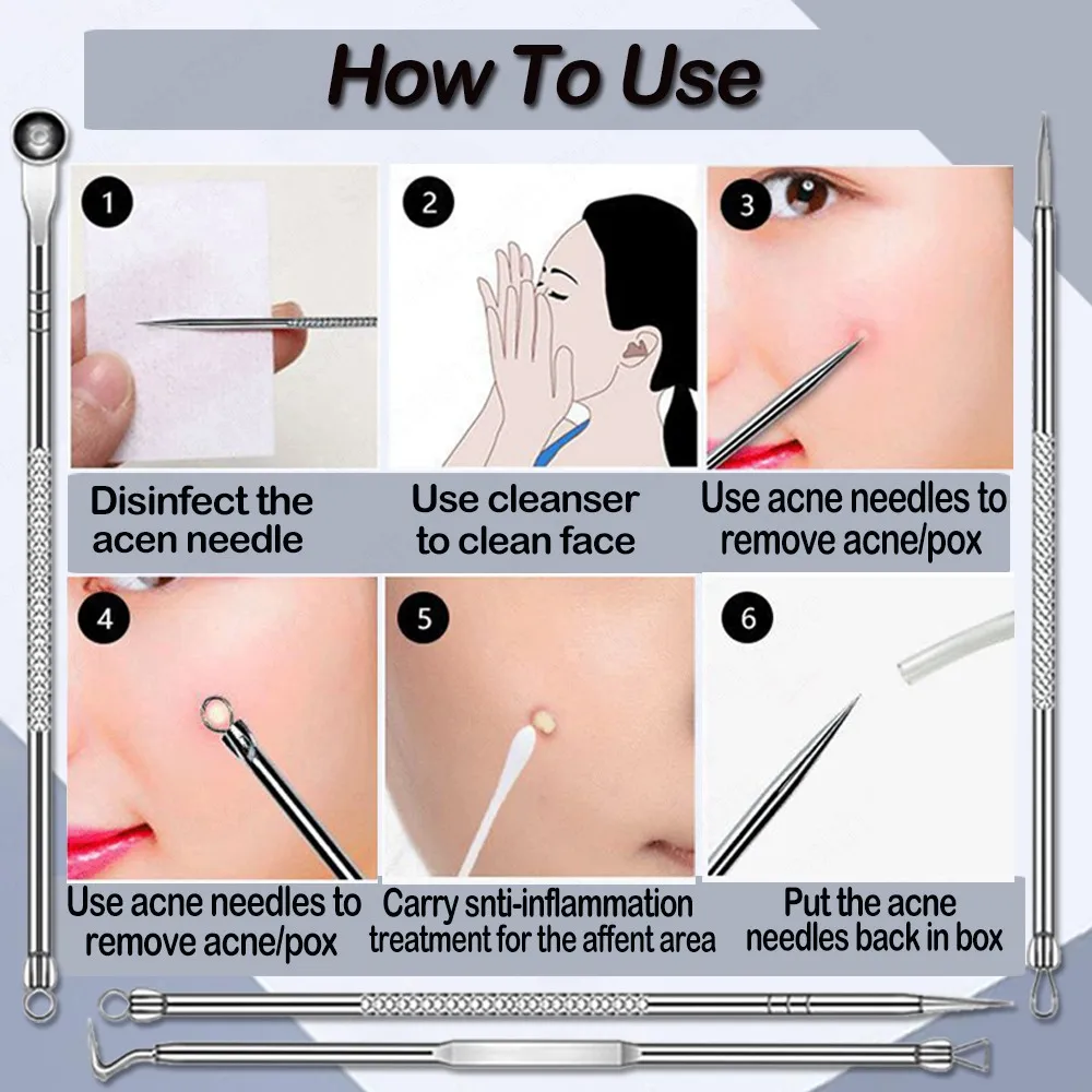 Красота инструмент для удаления чёрных точек уход за кожей Инструменты прыщей