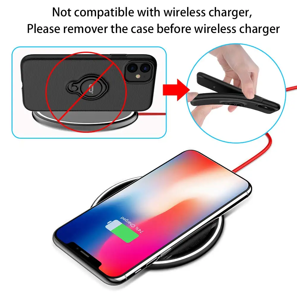 Магнитный кольцевой чехол для телефона для iPhone 11 Pro Max X XS XR XS MAX, автомобильный Магнитный чехол с поворотом на 360 для iPhone11 Pro, чехол