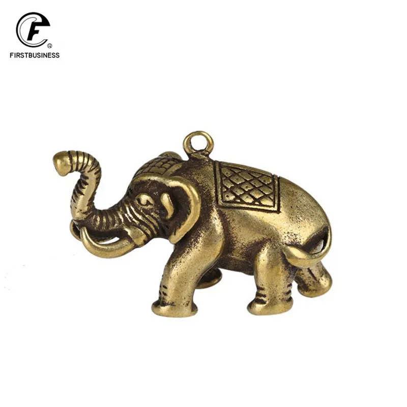Мини милый латунный слон маленькая статуя рабочего стола крючки с именами