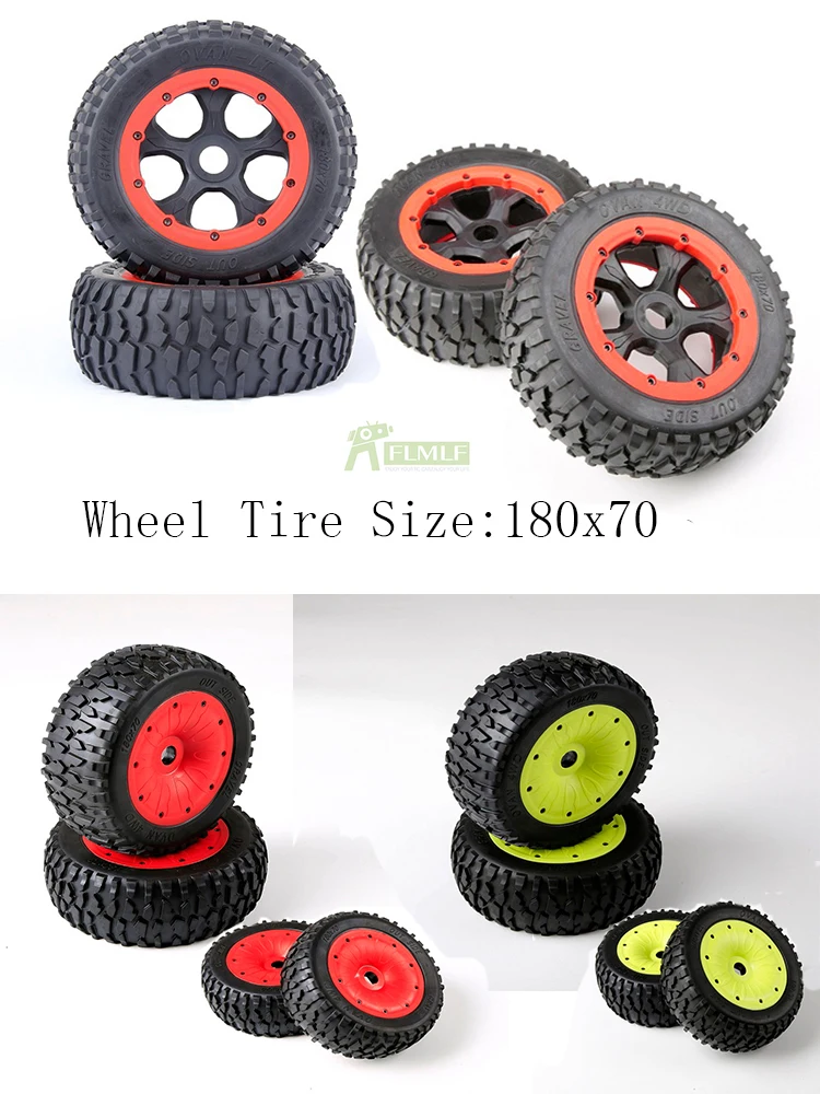 Шины для колес из щебня в сборе, комплект подходит для 1/5 Losi 5ive T Rovan LT Kingmotor X2 BAJA 4WD SLT