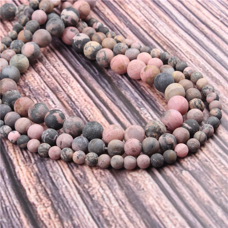 

HotSaleNaturalStoneBlack Line Red15.5"PickSize4/6/8/10/12mmfitDiyCharmsBeadsJewelryMakingAccessories