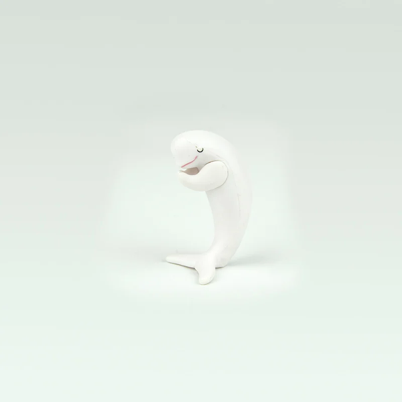 E White whale Японский капсула игрушка забавные животные вырезать Косплей shiba «Лисья Секретная служба»(Inu японский миткаль Кот выдра пингвина белого кита гассе для молитвы Gashapon фигурка - Цвет: E White whale