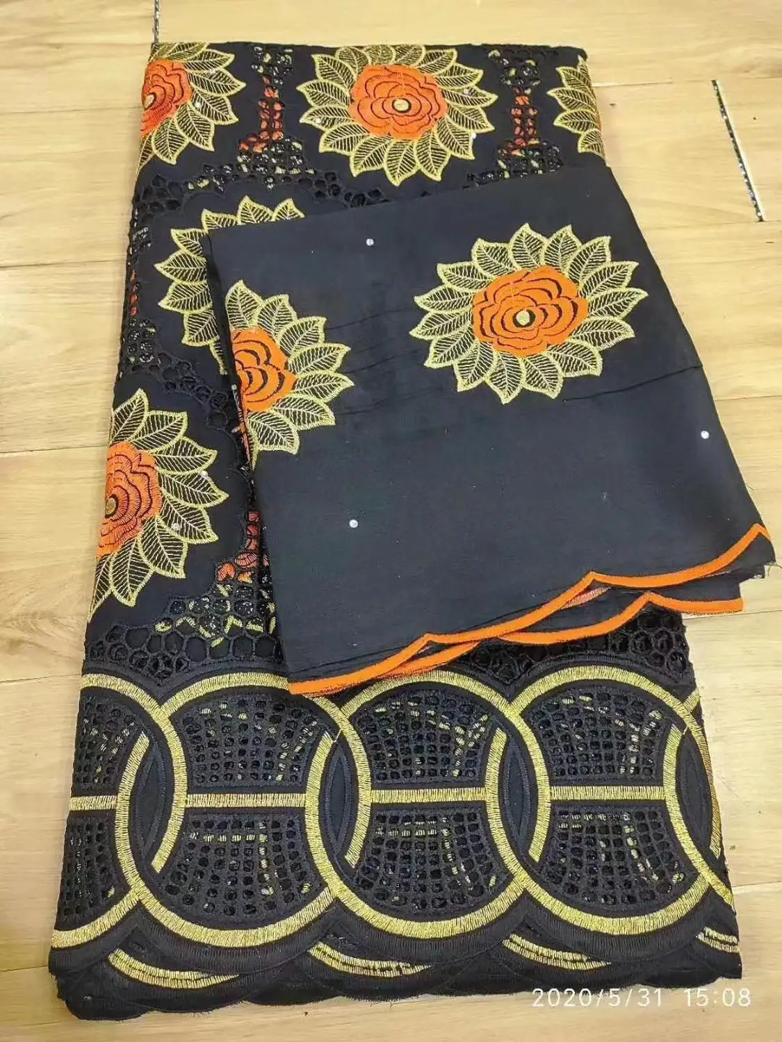 

NEW African Lace Fabrics 2020 High Quality Cheap French Swiss voile 100% Cotton Lace Fabrics 5+2yards/Lot For Women Dress