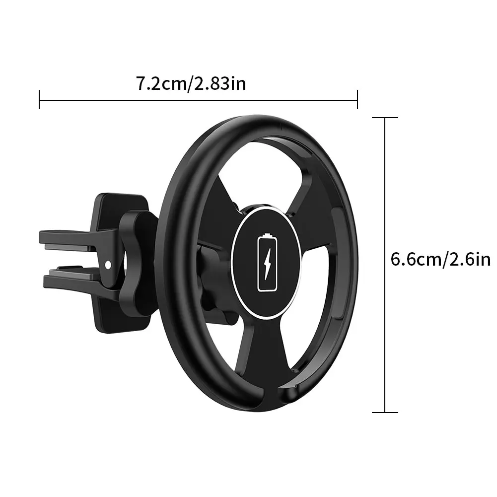 

Wireless Car Charger Magnetic Car Phone Holder Car Air Vent Mount Compatible With IPhone Car Air Vent Mount Magnetic Car Charger