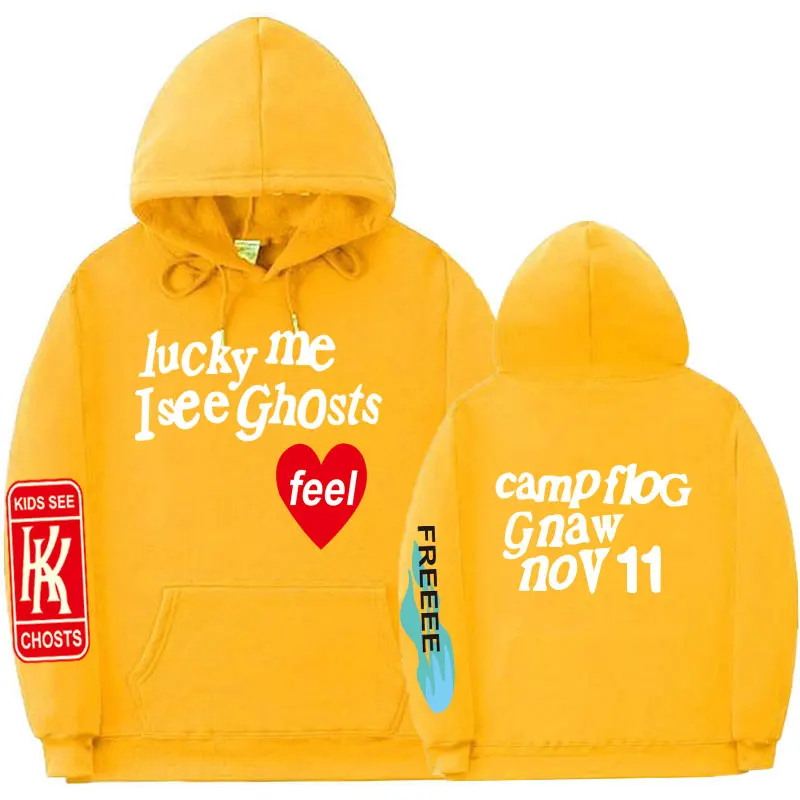 Худи с граффити в виде букв Kanye West KIDS SEE GHOSTS худи для мужчин и женщин уличная одежда