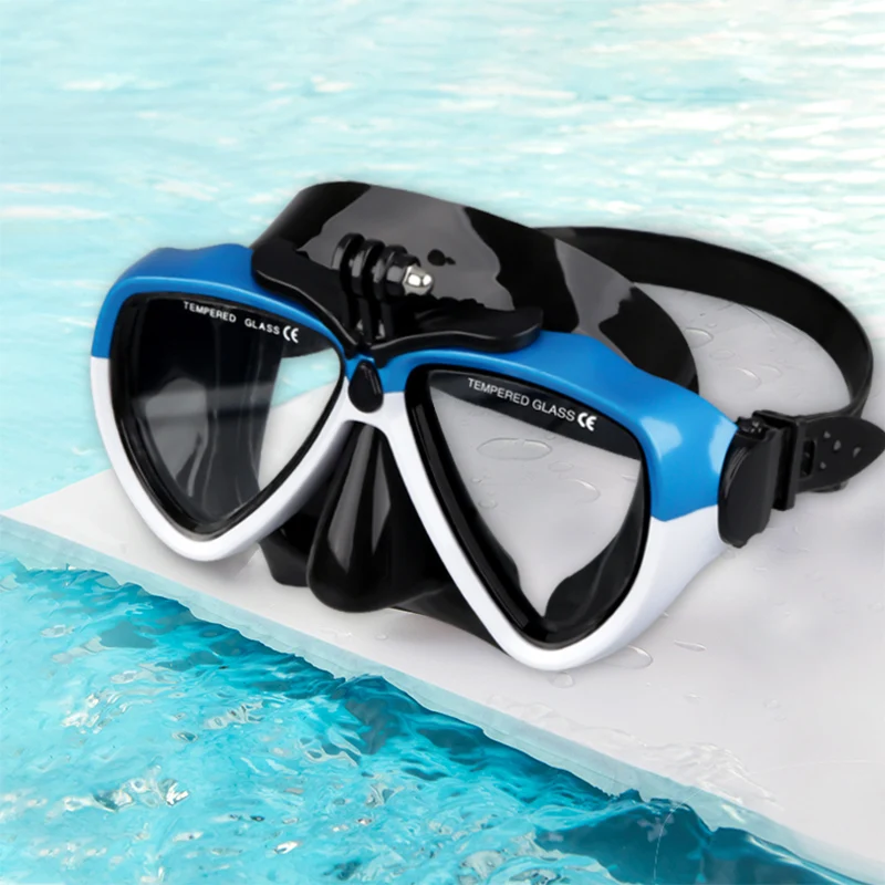 

Underwater Myopia Diving Mask with Camera Mount Waterproof Anti Fog Diving Mask Adulit Set Tauchen Swimming Equipment DM50DM