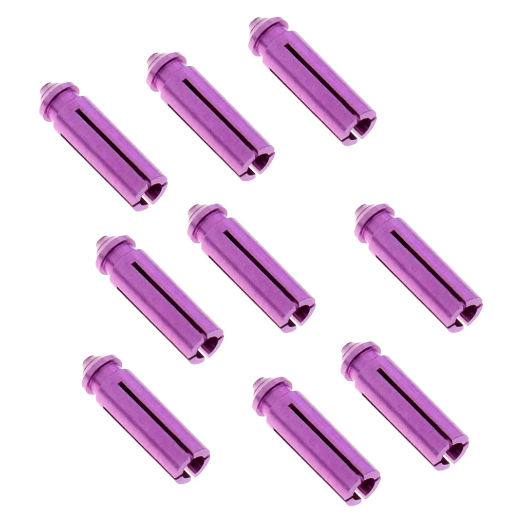 

9 Pieces Anodised Aluminum Dart Savers / Protectors Purple