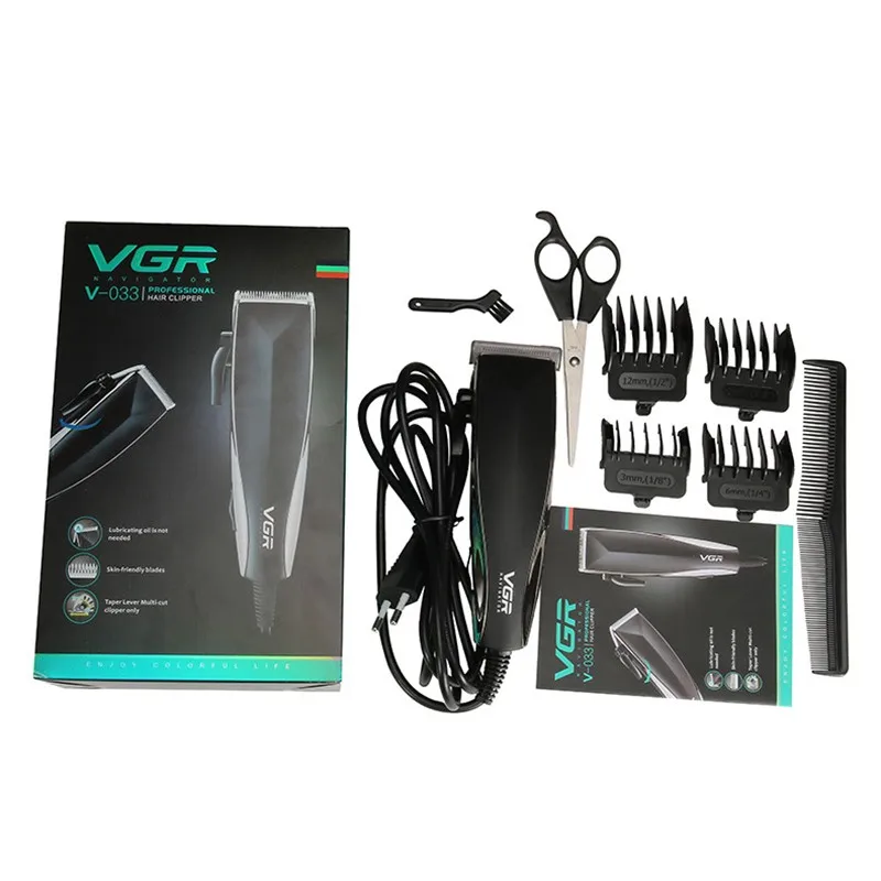 VGR V033 профессиональная электрическая машинка для стрижки волос Проводная