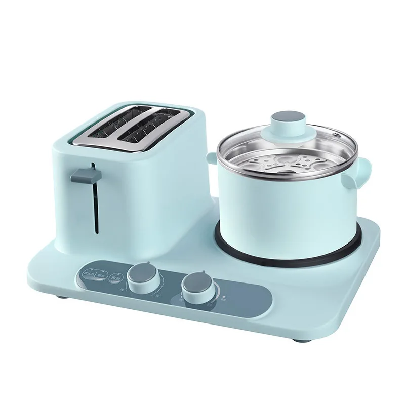 three in one breakfast machine toaster multifunctional sandwich dormitory cooker pot electric heating pot cooker free global shipping
