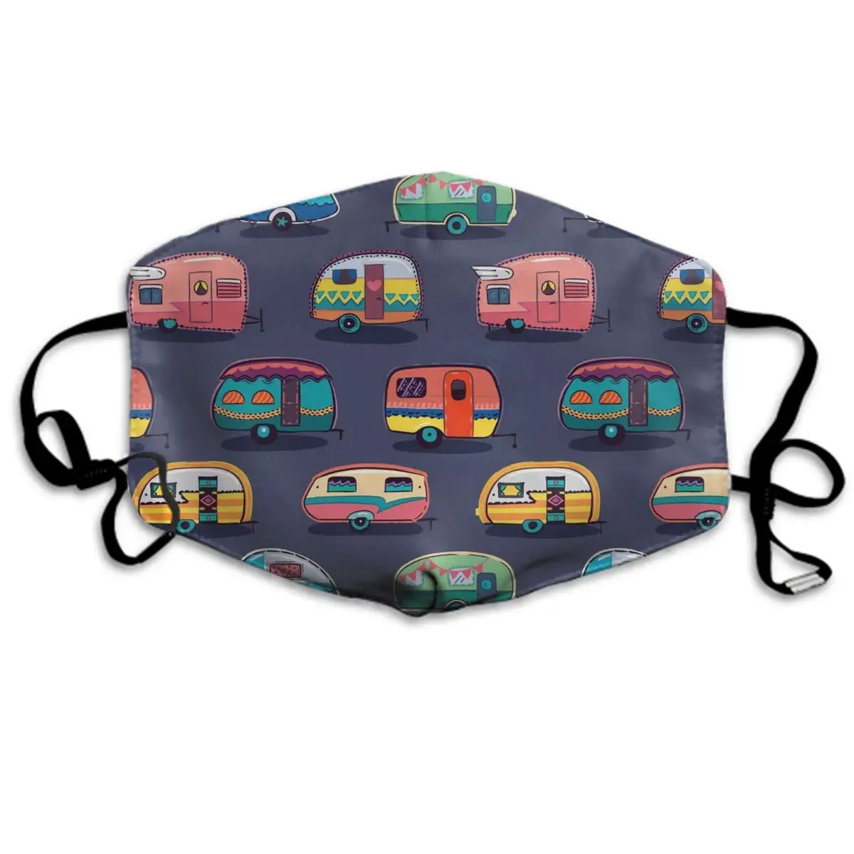 Удобная двухслойная Пылезащитная маска мягкая для лица Happy Camper Camping взрослых и подростков|Мужские