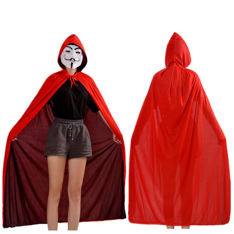Бесплатная доставка 2020 Хэллоуин Черный Красный вампирская накидка Дракула