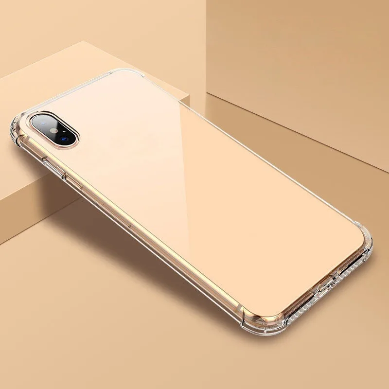 Роскошный противоударный прозрачный силиконовый чехол для Iphone Xr Iphone Xs Max чехол для Iphone Xs X Чехол Apple Iphone 11 Pro Max чехол черный чехол