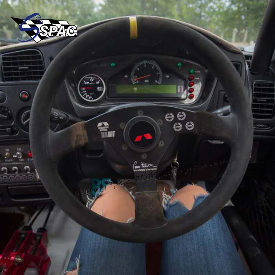 Руль JDM 14 дюймов синий замшевый гоночный руль | Автомобили и мотоциклы