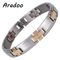 aradoo clasp bracelet stainless steel bracelet women fashion gift holiday gift for bracelet magnetic bracelet metal bracelet