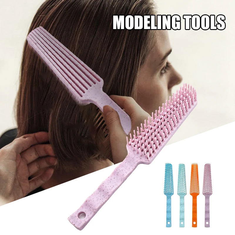 Щетка для волос с соломинкой Для распутывания и деформирования кожи головы |