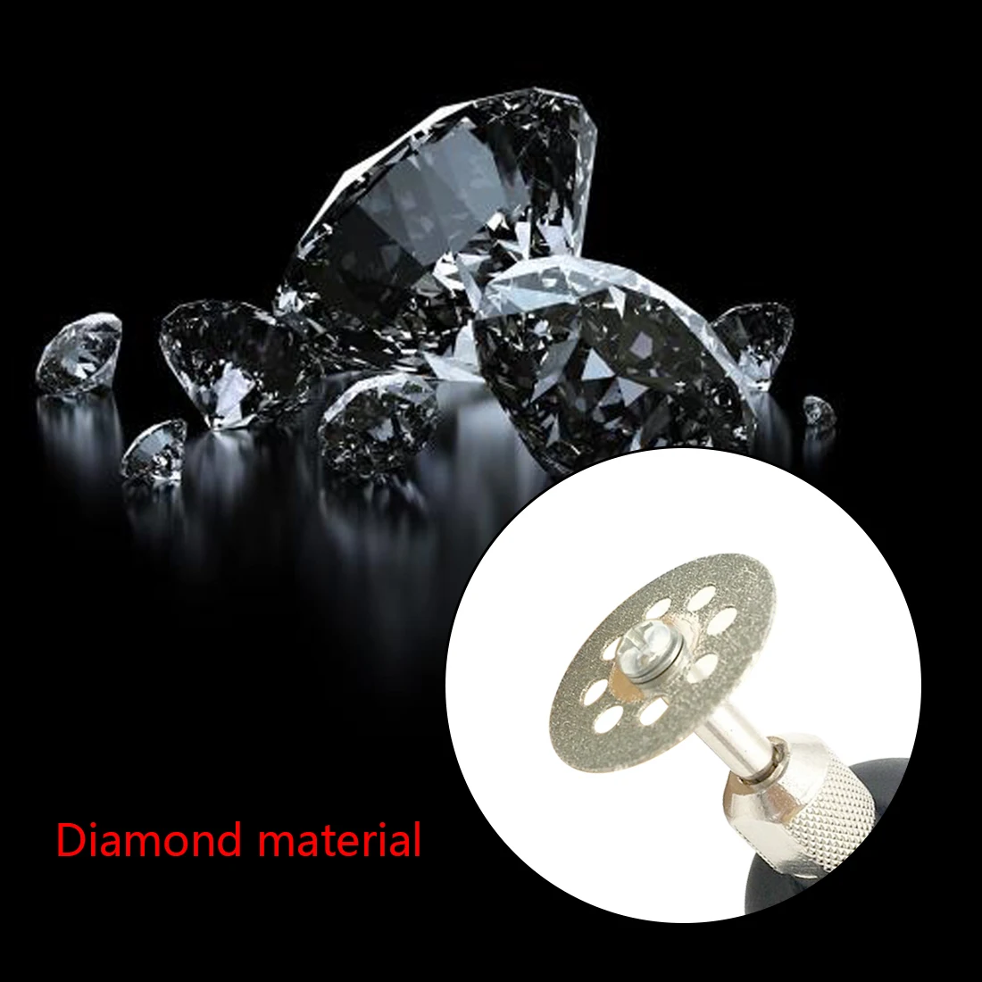 

5pcs/set 20/22/25mm Mini Diamond Saw Blade Silver Cutting Discs with 1X Connecting Shank for Dremel Drill Fit Rotary Tool