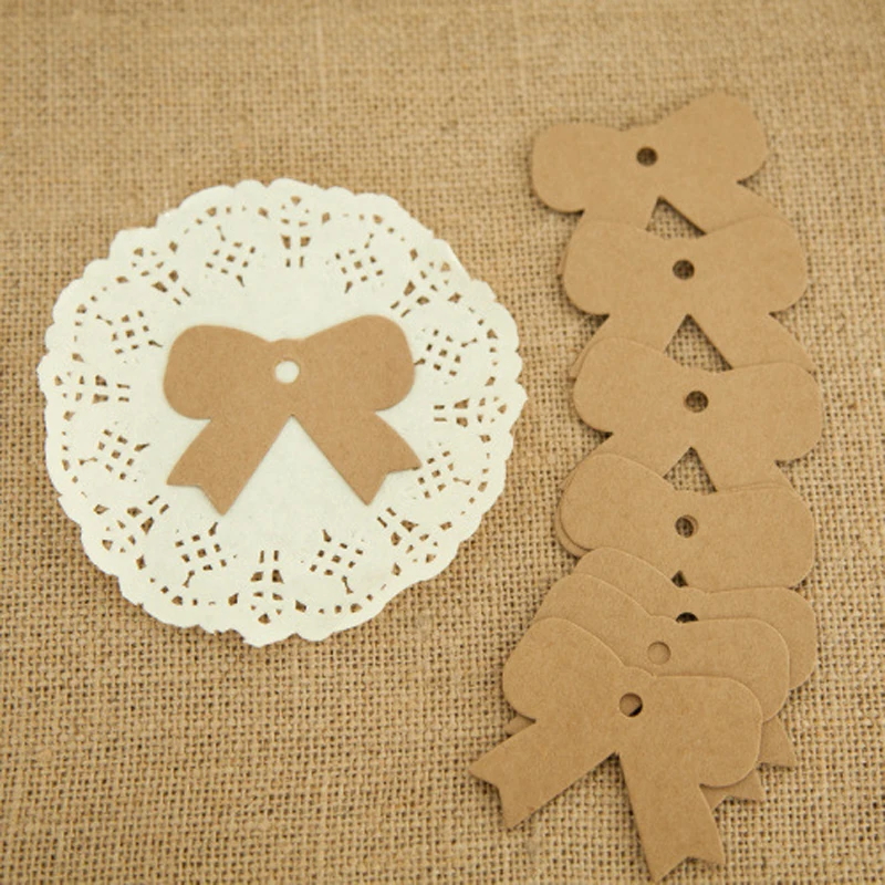 

Бирка из крафт-бумаги, 6x5 см, 50 шт./лот