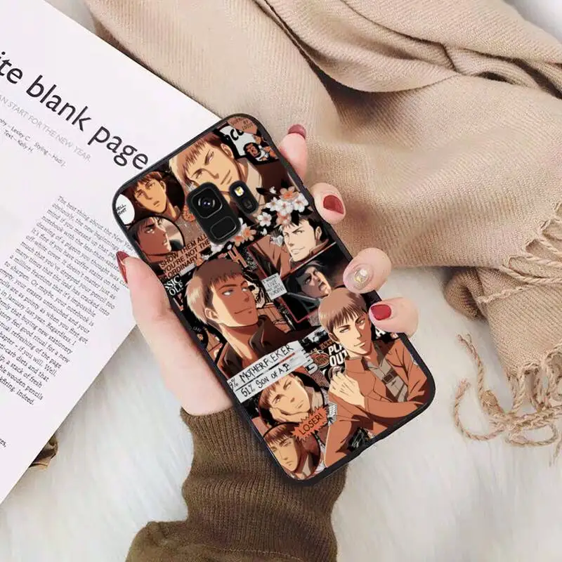 

Attack on Titan Eren Mikasa Levi Phone Case For Samsung Galaxy S5 S6 S7 S8 S9 S10 S10e S20 edge plus lite