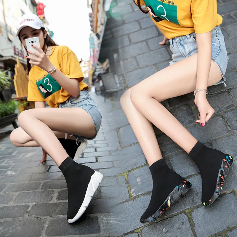 MWY Logo Custom Shoes Woman Sneakers Socks Casual Walking Shoes Soft Platform Slip On Loafers Schoenen Vrouw Couple Trainers