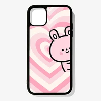 phone case for iphone 12 mini 11 pro xs max x xr 6 7 8 plus se20 high quality tpu silicon cover rose rabbit