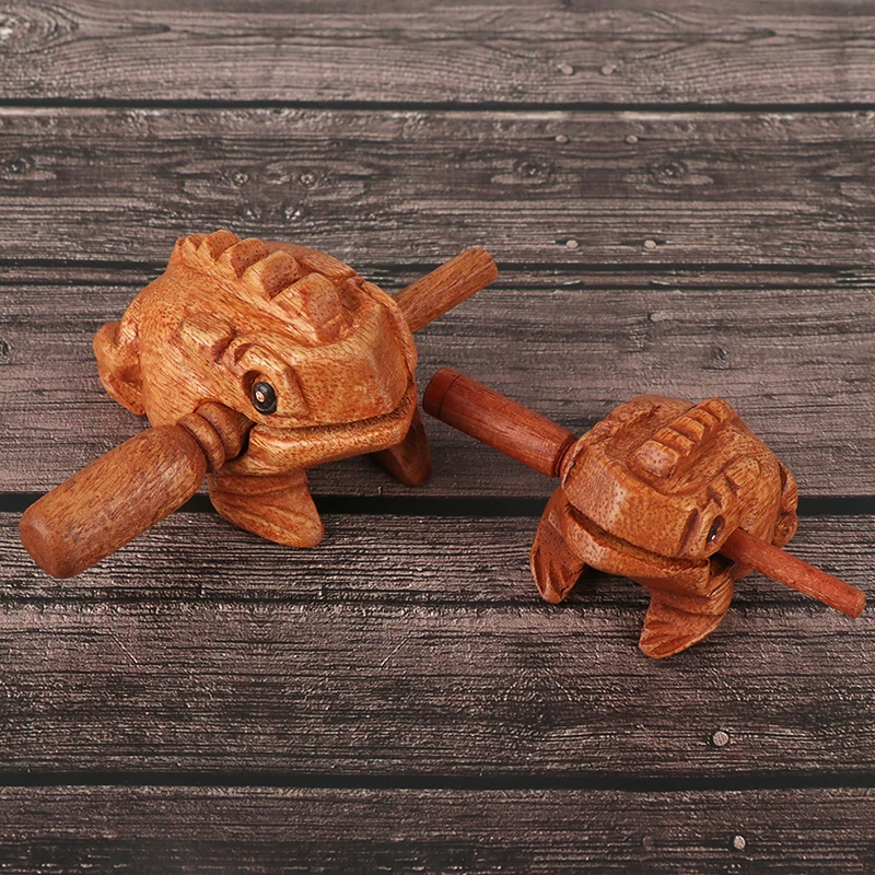 Деревянная игрушка Лаки-лягушки денежная жаба для детей музыкальный инструмент