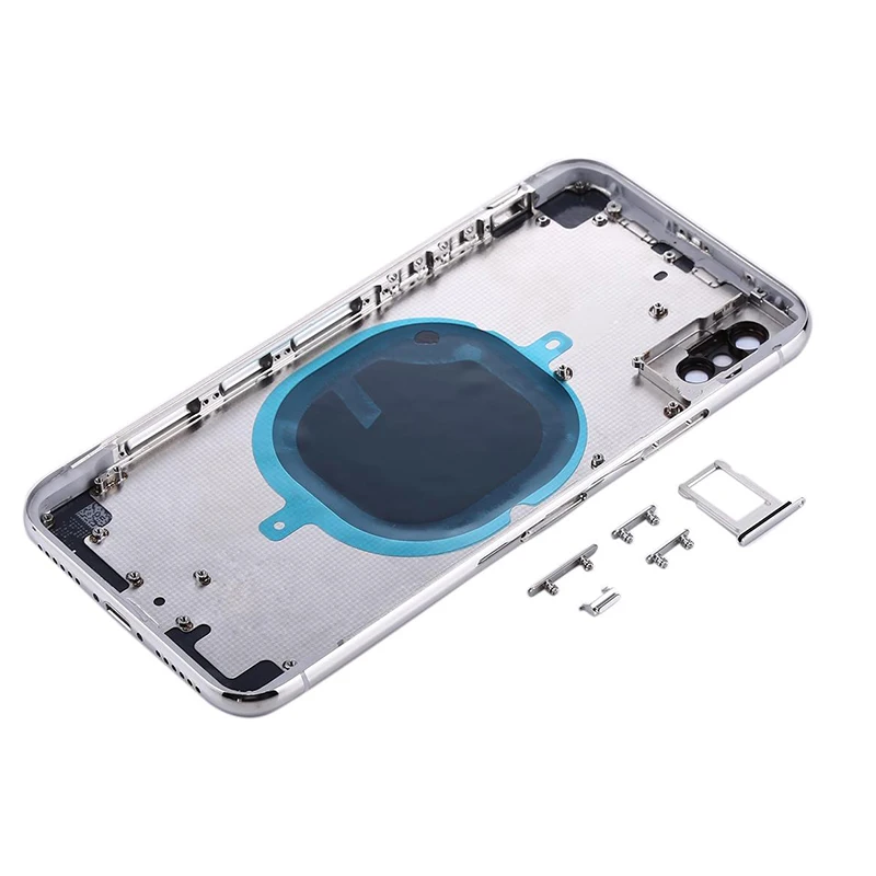 Задняя крышка для iphone X/XS Xmax батарея задняя X max средняя рамка Шасси Полный корпус