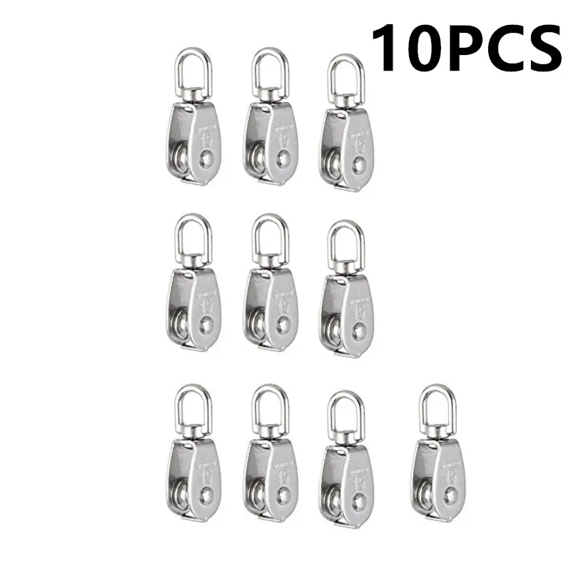 10PCS M15 304 stainless steel pulley fishnet pulley marine pulley traction pulley single pulley double pulley lifting pulley japan miki pulley miki pulley sfc 035da2 14b 14b coupling