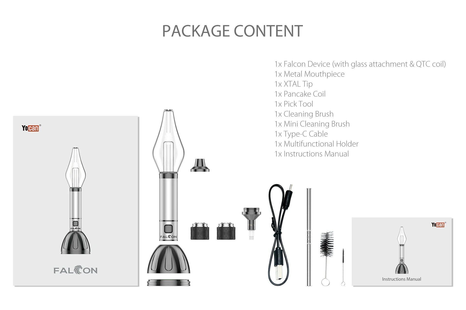 Стеклянный вапорайзер 6-в-1 для сухих трав воска | Дом и сад