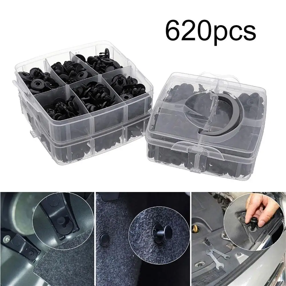 620 шт. Пластик кузова автомобиля пуш ап заклепки бампера крепление расширение