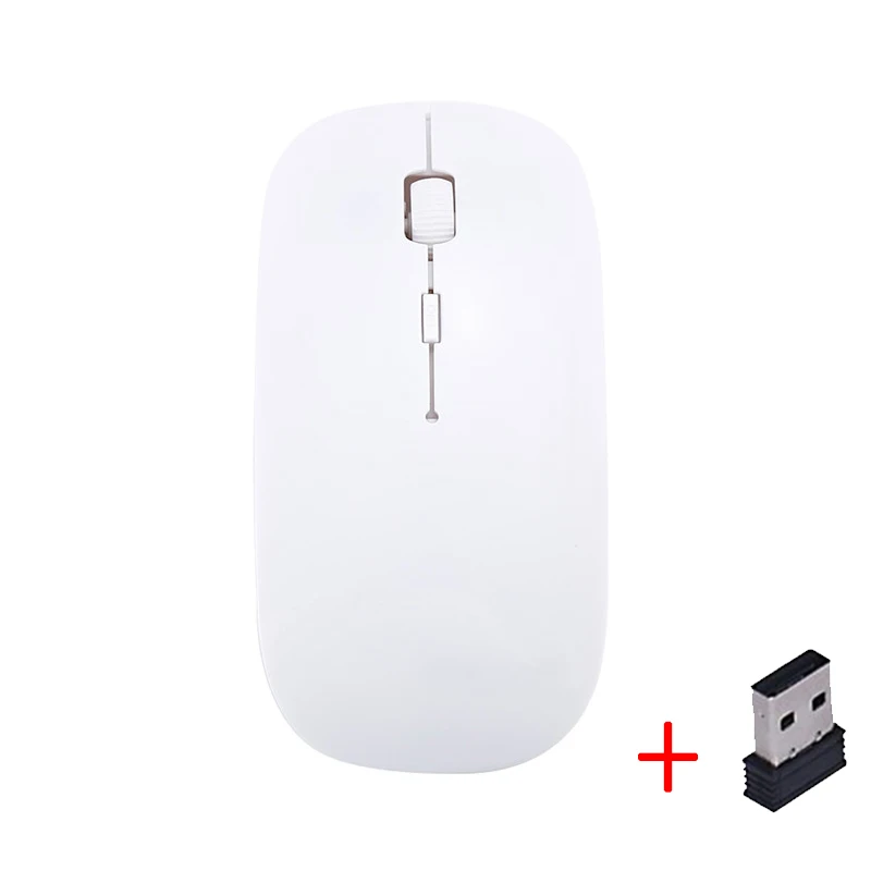 6 цветов 1600 dpi USB оптическая беспроводная компьютерная мышь 2,4G приемник очень тонкая мышь для ПК ноутбук Настольный компьютер - Цвет: 1