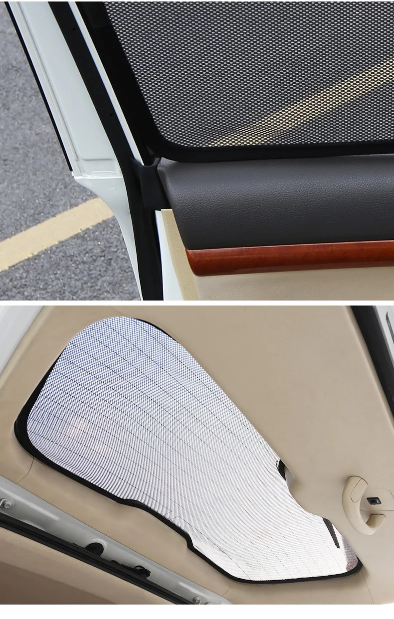 

Car Magnetic Window Sunshade Curtain For Toyota Land Cruiser 200 2008 2012 2012 2014 2015 2016 2017 2018 2019 2020 Accessories