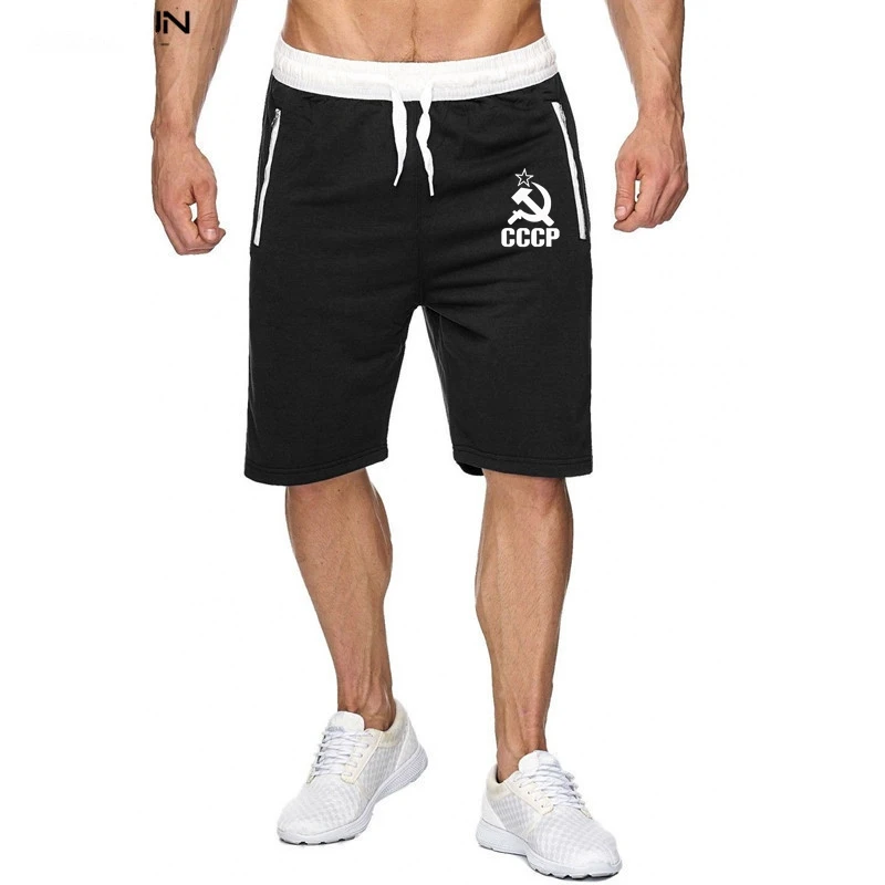 

2021High Quality Summer Brand Men Cotton Shorts Sik Silk Embroidery Fitness Bodybuilding Shorts Casual Training Sports Men Short
