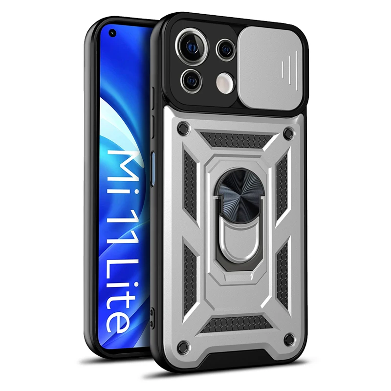 

Shockproof Armor Case For Xiaomi 11lite POCO X3 F3 Redmi Note 8 9T 9 10 Pro Car Holder Phone Cover Camera Lens Protection Fundas