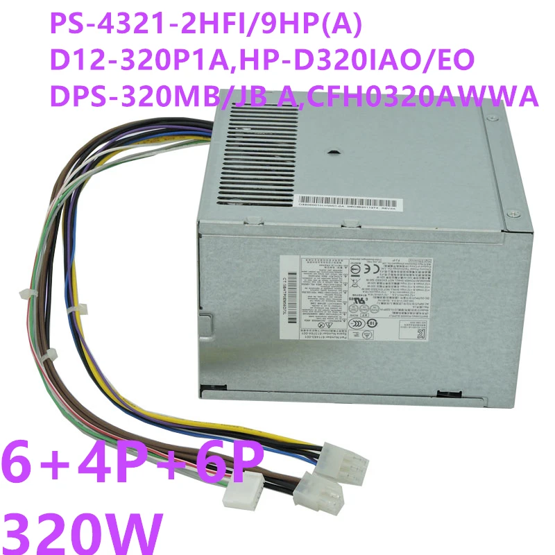 Новый оригинальный блок питания для HP Z200 210 320 Вт PS 4321 2HFI pc8026 D12 320P1A D320IAO D320IEO DPS 320RB B