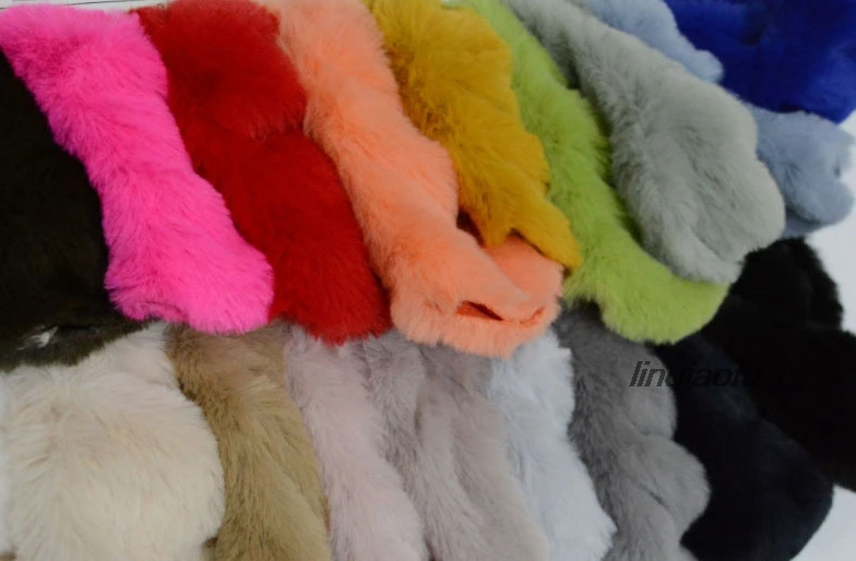 Spot stretch spandex rabbit fur clothing home textile plush fabric | Дом и сад