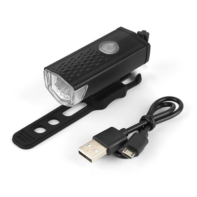

2021 NEW Bicycle Light USB Rechargeable 300 Lumens 3 Modes Bicycle Front Headlight Lamp Bike Cycling LED Flashlight Headlight