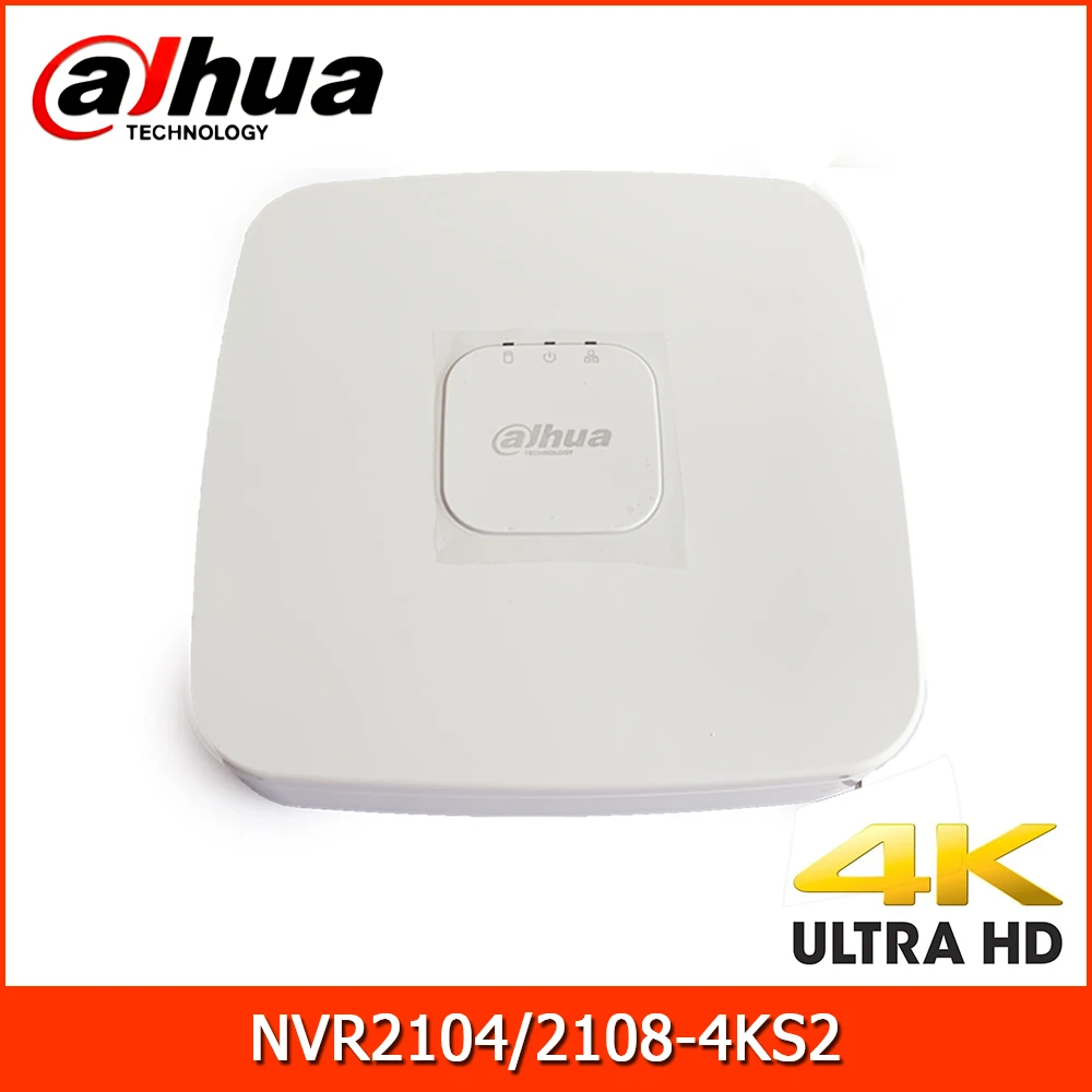 

Dahua NVR2104-4KS2 4/8 Ch Smart 1U Lite 4K H.265 сетевой видеорегистратор Lite Series 1 HDD NVR для IP-камер