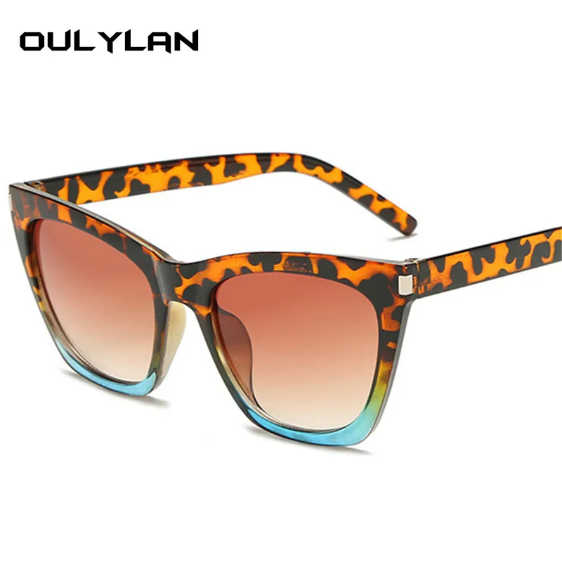Солнечные очки Oulylan оверсайз женские модные солнцезащитные аксессуары кошачий