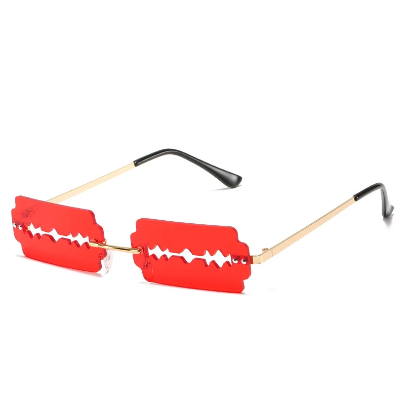 

Frauen Sonnenbrille Luxus Marke Glser Rasierklinge Form Persnlichkeit Dame Brillen Trend Street Beat Schatten Fr Frauen UV400