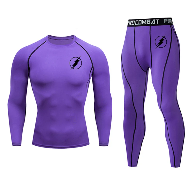 2-piece set Мужская футбольная сортиная одежда базовый слой термоблье Детские лосиы рушка еггинсы черный беговой костюм компрессионная одежда - Цвет: 2-piece set