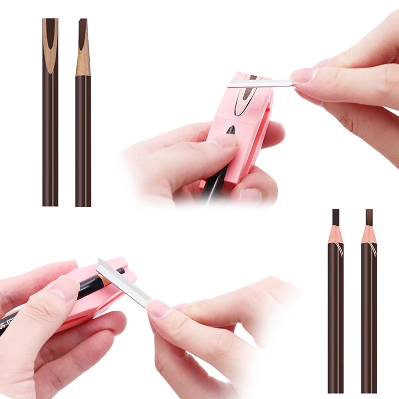 

1 шт. карандаш для бровей, зеркальная заточка ножей, точилка для линий, база, портативный Карандаш для бровей, инструменты для заточки