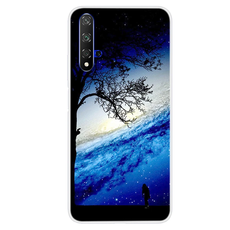 Slim Silicone Phone Cases For Huawei Honor 20 Pro 6A 6C 8 9 Lite 10 View 30 Starry Print Soft Cover |