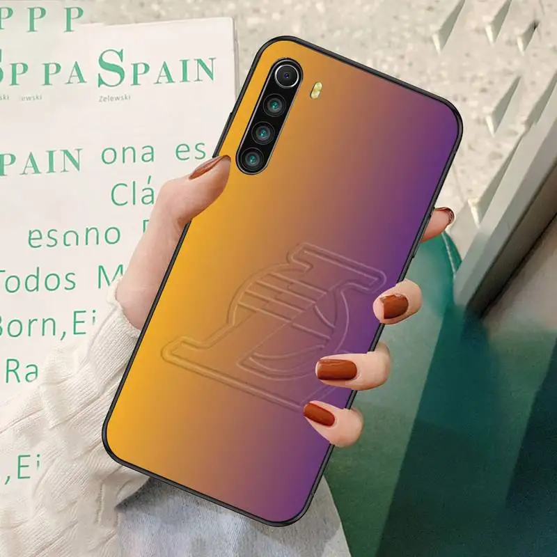 

ZFGHSHYQ Black Soft Silicone Basketball Team Phone Case For Redmi 7 8 9 A K20 30 Pro Note 8 9 Pro 9s