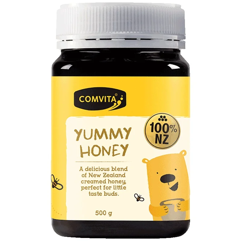 

100% NewZealand Comvita Kids Yummy Honey 500g Premium Honey Digestive Health Respiratory System Supplements Cough Sooth Throat