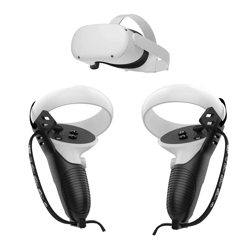

VR Accessories Controller Silicone Grip Protective Cover For Oculus Quest 2 VR Touch Controller Case With Knuckle Strap Handle